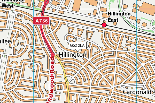 G52 2LA map - OS VectorMap District (Ordnance Survey) G52 2LA map - OS VectorMap District (Ordnance Survey)