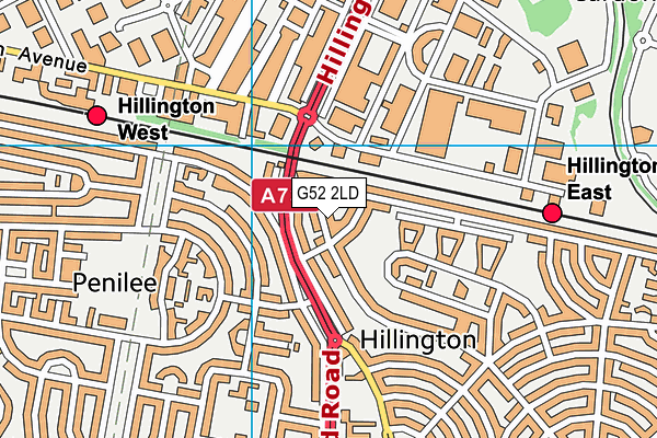 G52 2LD map - OS VectorMap District (Ordnance Survey) G52 2LD map - OS VectorMap District (Ordnance Survey)