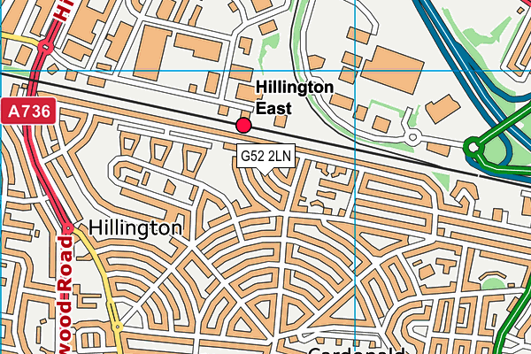 G52 2LN map - OS VectorMap District (Ordnance Survey) G52 2LN map - OS VectorMap District (Ordnance Survey)
