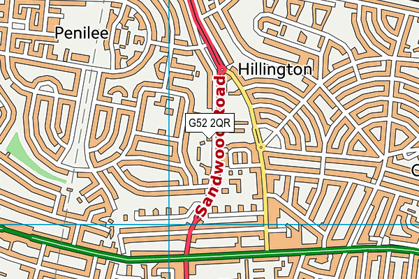 G52 2QR map - OS VectorMap District (Ordnance Survey)