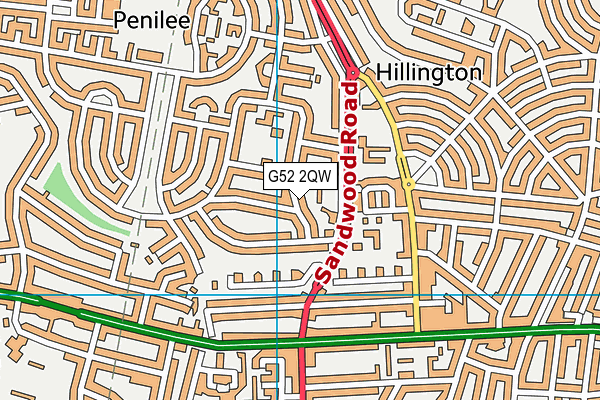 G52 2QW map - OS VectorMap District (Ordnance Survey) G52 2QW map - OS VectorMap District (Ordnance Survey)