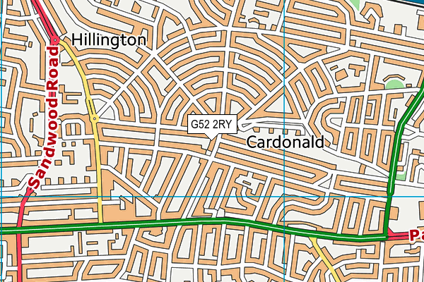 G52 2RY map - OS VectorMap District (Ordnance Survey)