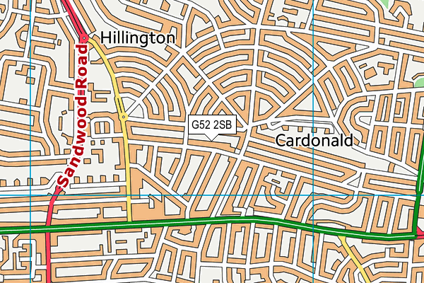 G52 2SB map - OS VectorMap District (Ordnance Survey) G52 2SB map - OS VectorMap District (Ordnance Survey)