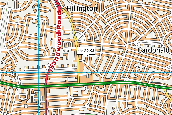 G52 2SJ map - OS VectorMap District (Ordnance Survey) G52 2SJ map - OS VectorMap District (Ordnance Survey)