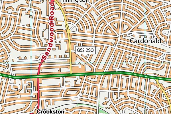 G52 2SQ map - OS VectorMap District (Ordnance Survey)