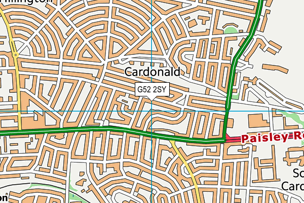 G52 2SY map - OS VectorMap District (Ordnance Survey) G52 2SY map - OS VectorMap District (Ordnance Survey)