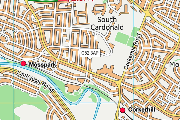 G52 3AP map - OS VectorMap District (Ordnance Survey) G52 3AP map - OS VectorMap District (Ordnance Survey)