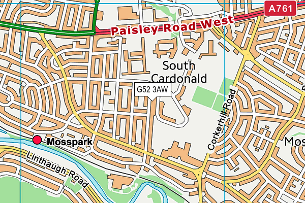 G52 3AW map - OS VectorMap District (Ordnance Survey) G52 3AW map - OS VectorMap District (Ordnance Survey)
