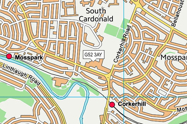 G52 3AY map - OS VectorMap District (Ordnance Survey) G52 3AY map - OS VectorMap District (Ordnance Survey)