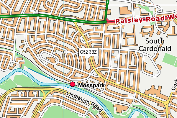 G52 3BZ map - OS VectorMap District (Ordnance Survey) G52 3BZ map - OS VectorMap District (Ordnance Survey)