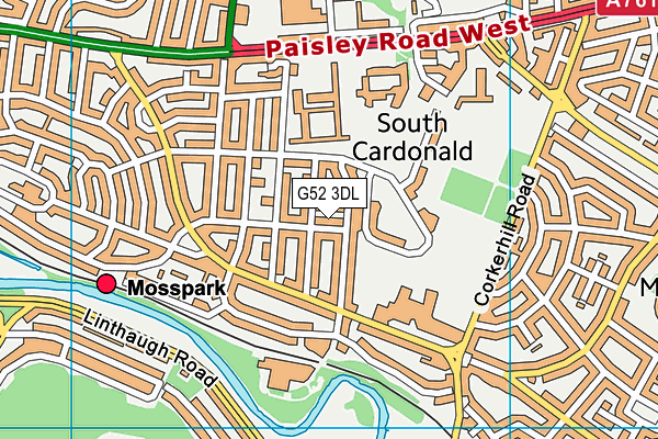 G52 3DL map - OS VectorMap District (Ordnance Survey) G52 3DL map - OS VectorMap District (Ordnance Survey)