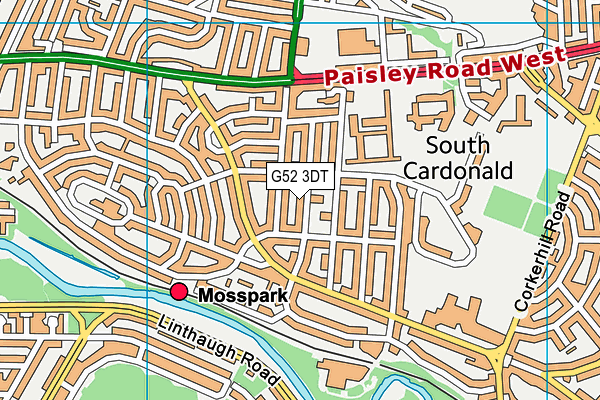 G52 3DT map - OS VectorMap District (Ordnance Survey) G52 3DT map - OS VectorMap District (Ordnance Survey)