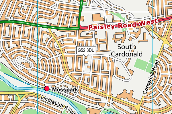 G52 3DU map - OS VectorMap District (Ordnance Survey) G52 3DU map - OS VectorMap District (Ordnance Survey)