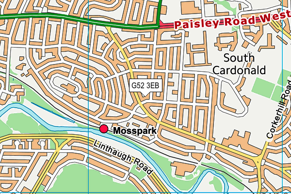 G52 3EB map - OS VectorMap District (Ordnance Survey) G52 3EB map - OS VectorMap District (Ordnance Survey)