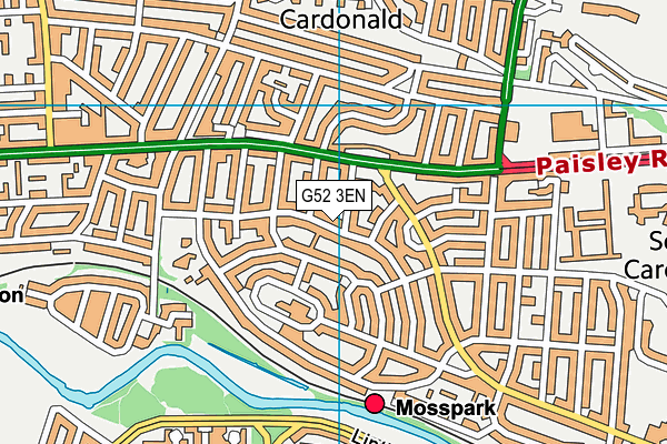 G52 3EN map - OS VectorMap District (Ordnance Survey) G52 3EN map - OS VectorMap District (Ordnance Survey)