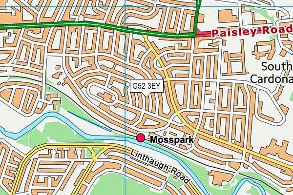 G52 3EY map - OS VectorMap District (Ordnance Survey) G52 3EY map - OS VectorMap District (Ordnance Survey)