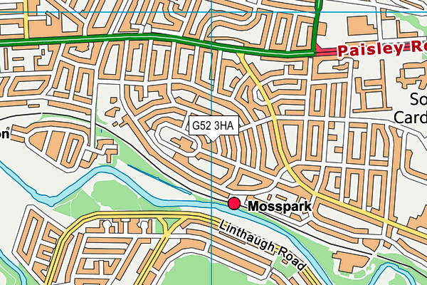 G52 3HA map - OS VectorMap District (Ordnance Survey) G52 3HA map - OS VectorMap District (Ordnance Survey)