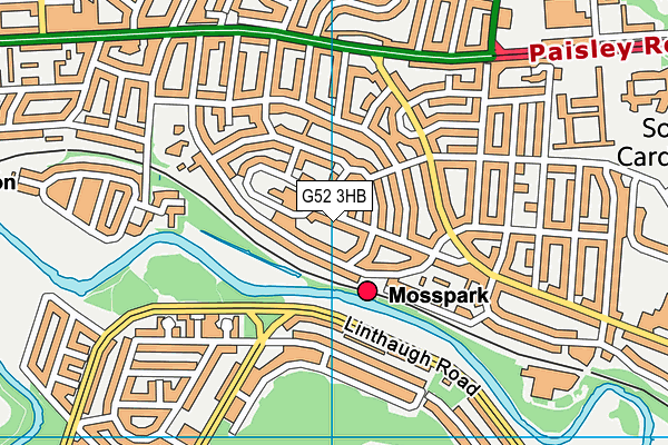 G52 3HB map - OS VectorMap District (Ordnance Survey) G52 3HB map - OS VectorMap District (Ordnance Survey)