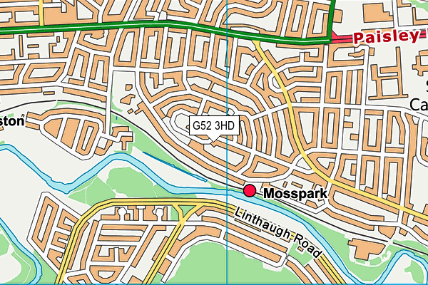 G52 3HD map - OS VectorMap District (Ordnance Survey) G52 3HD map - OS VectorMap District (Ordnance Survey)