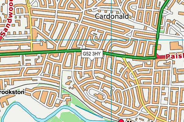 G52 3HY map - OS VectorMap District (Ordnance Survey) G52 3HY map - OS VectorMap District (Ordnance Survey)