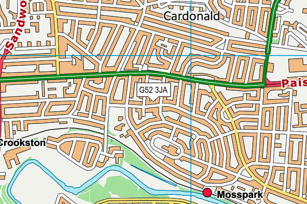 G52 3JA map - OS VectorMap District (Ordnance Survey) G52 3JA map - OS VectorMap District (Ordnance Survey)