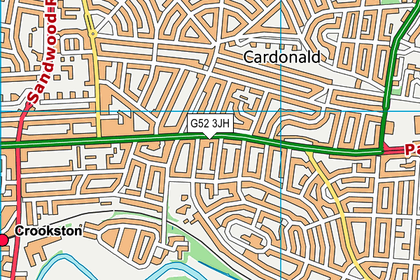 G52 3JH map - OS VectorMap District (Ordnance Survey) G52 3JH map - OS VectorMap District (Ordnance Survey)