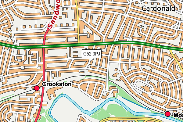 G52 3PJ map - OS VectorMap District (Ordnance Survey) G52 3PJ map - OS VectorMap District (Ordnance Survey)