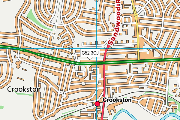 G52 3QJ map - OS VectorMap District (Ordnance Survey) G52 3QJ map - OS VectorMap District (Ordnance Survey)
