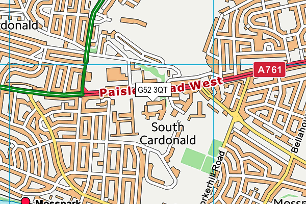 G52 3QT map - OS VectorMap District (Ordnance Survey) G52 3QT map - OS VectorMap District (Ordnance Survey)