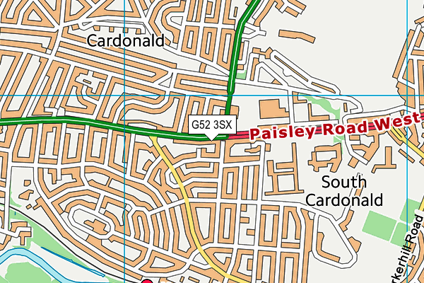 G52 3SX map - OS VectorMap District (Ordnance Survey) G52 3SX map - OS VectorMap District (Ordnance Survey)