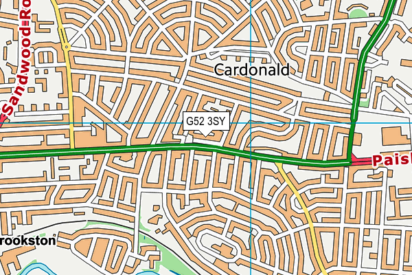 G52 3SY map - OS VectorMap District (Ordnance Survey) G52 3SY map - OS VectorMap District (Ordnance Survey)