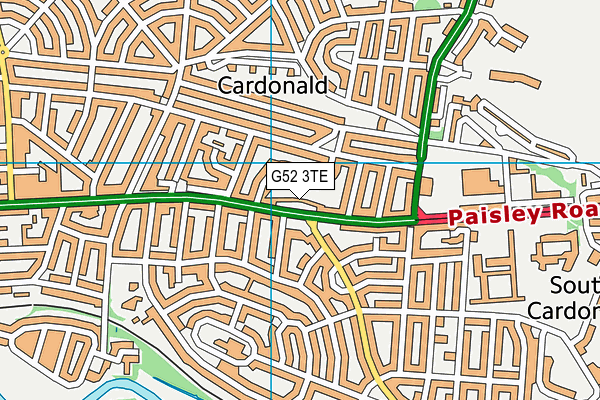 G52 3TE map - OS VectorMap District (Ordnance Survey) G52 3TE map - OS VectorMap District (Ordnance Survey)
