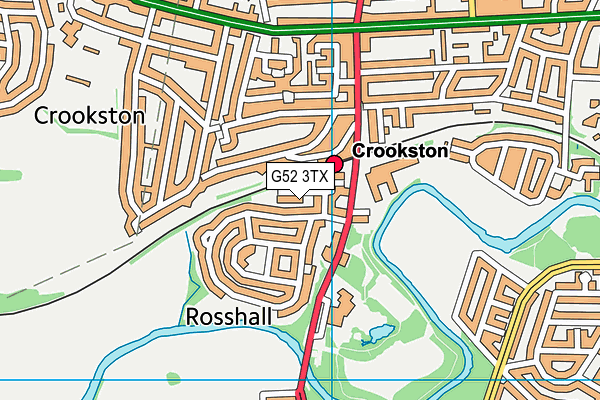 G52 3TX map - OS VectorMap District (Ordnance Survey) G52 3TX map - OS VectorMap District (Ordnance Survey)