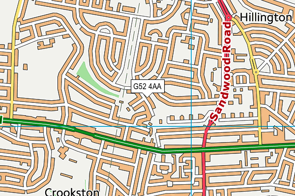 G52 4AA map - OS VectorMap District (Ordnance Survey) G52 4AA map - OS VectorMap District (Ordnance Survey)