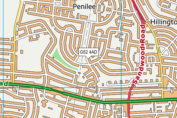 G52 4AD map - OS VectorMap District (Ordnance Survey) G52 4AD map - OS VectorMap District (Ordnance Survey)