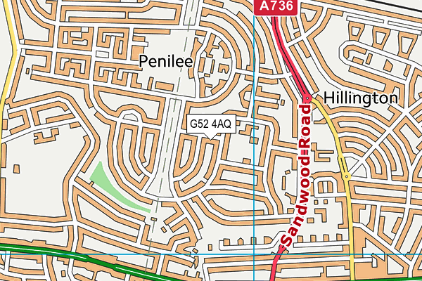 G52 4AQ map - OS VectorMap District (Ordnance Survey) G52 4AQ map - OS VectorMap District (Ordnance Survey)