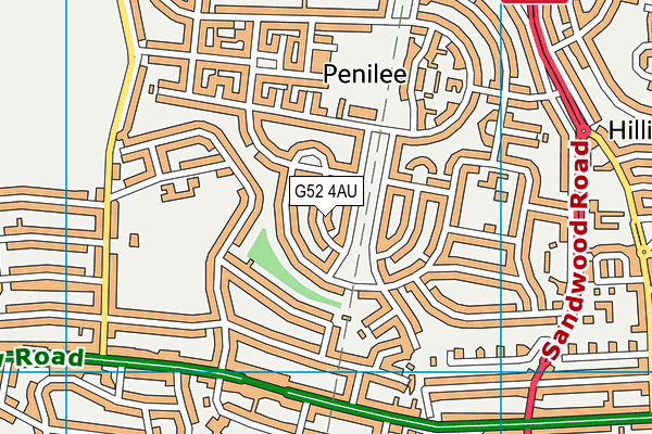 G52 4AU map - OS VectorMap District (Ordnance Survey) G52 4AU map - OS VectorMap District (Ordnance Survey)