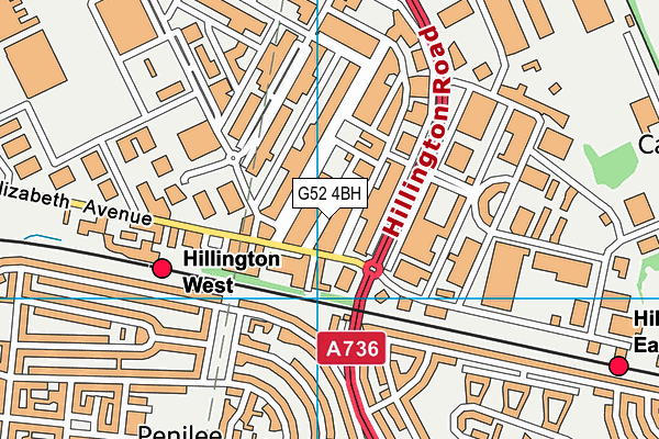 G52 4BH map - OS VectorMap District (Ordnance Survey) G52 4BH map - OS VectorMap District (Ordnance Survey)