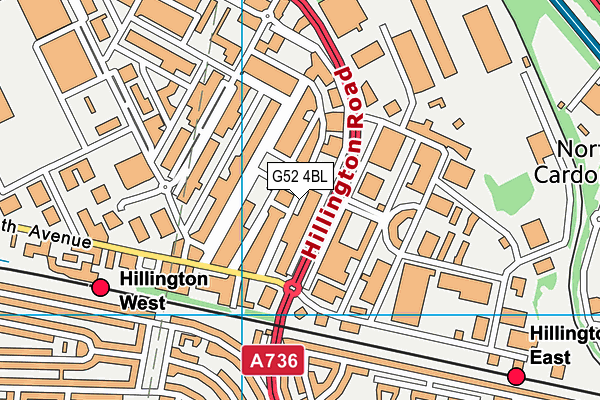 G52 4BL map - OS VectorMap District (Ordnance Survey) G52 4BL map - OS VectorMap District (Ordnance Survey)