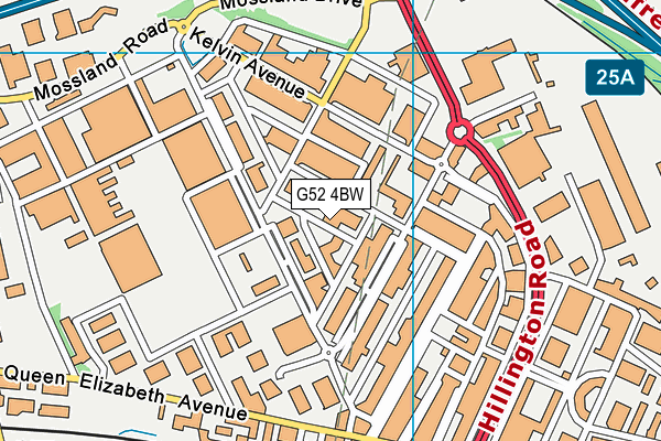 G52 4BW map - OS VectorMap District (Ordnance Survey) G52 4BW map - OS VectorMap District (Ordnance Survey)