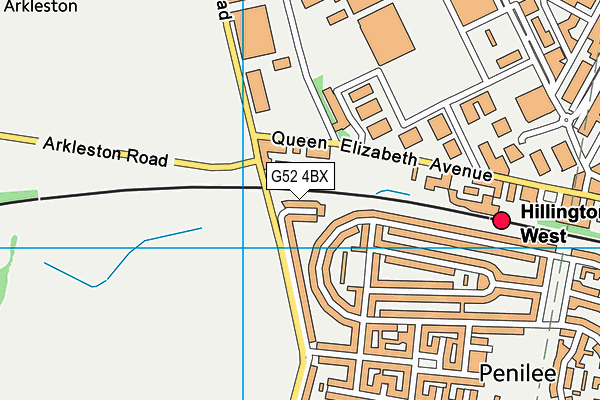 G52 4BX map - OS VectorMap District (Ordnance Survey) G52 4BX map - OS VectorMap District (Ordnance Survey)