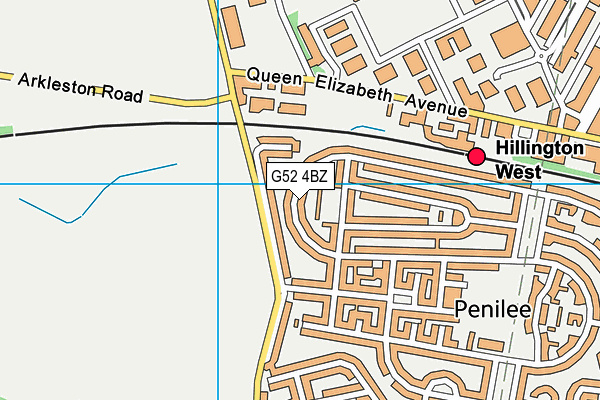 G52 4BZ map - OS VectorMap District (Ordnance Survey) G52 4BZ map - OS VectorMap District (Ordnance Survey)
