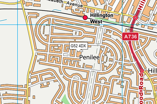 G52 4DX map - OS VectorMap District (Ordnance Survey) G52 4DX map - OS VectorMap District (Ordnance Survey)