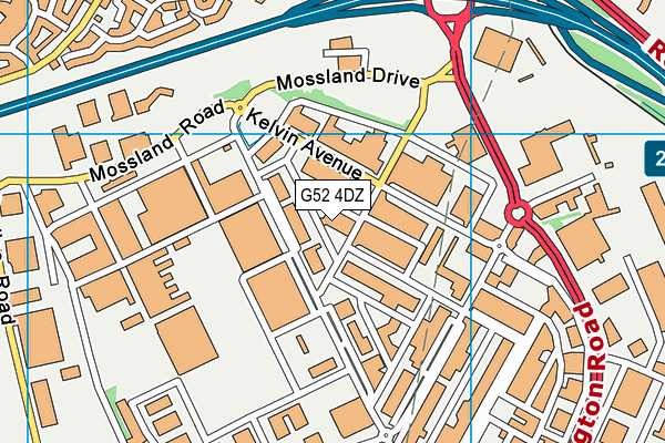 G52 4DZ map - OS VectorMap District (Ordnance Survey) G52 4DZ map - OS VectorMap District (Ordnance Survey)