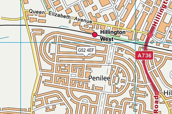 G52 4EF map - OS VectorMap District (Ordnance Survey) G52 4EF map - OS VectorMap District (Ordnance Survey)