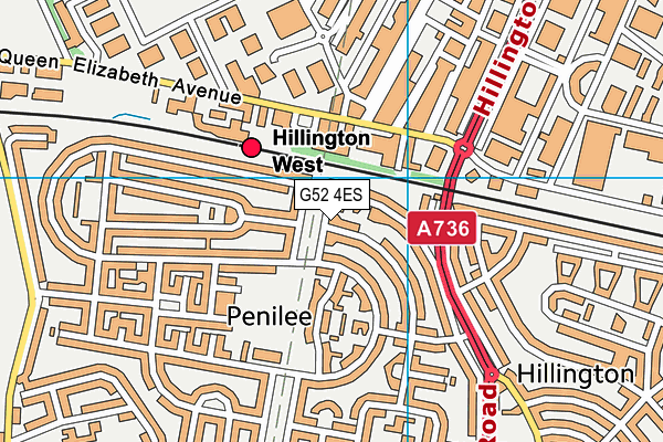 G52 4ES map - OS VectorMap District (Ordnance Survey) G52 4ES map - OS VectorMap District (Ordnance Survey)