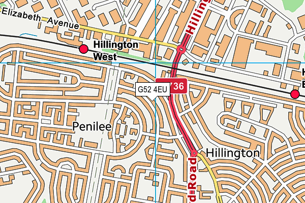G52 4EU map - OS VectorMap District (Ordnance Survey) G52 4EU map - OS VectorMap District (Ordnance Survey)