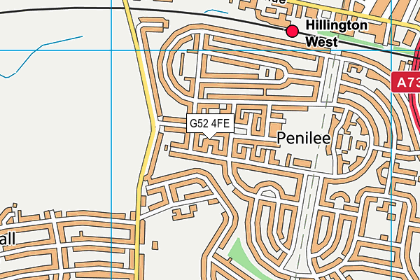 G52 4FE map - OS VectorMap District (Ordnance Survey) G52 4FE map - OS VectorMap District (Ordnance Survey)