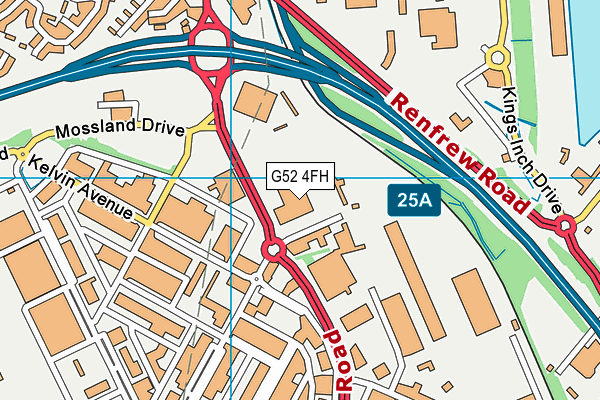 G52 4FH map - OS VectorMap District (Ordnance Survey) G52 4FH map - OS VectorMap District (Ordnance Survey)