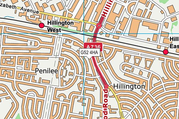 G52 4HA map - OS VectorMap District (Ordnance Survey) G52 4HA map - OS VectorMap District (Ordnance Survey)
